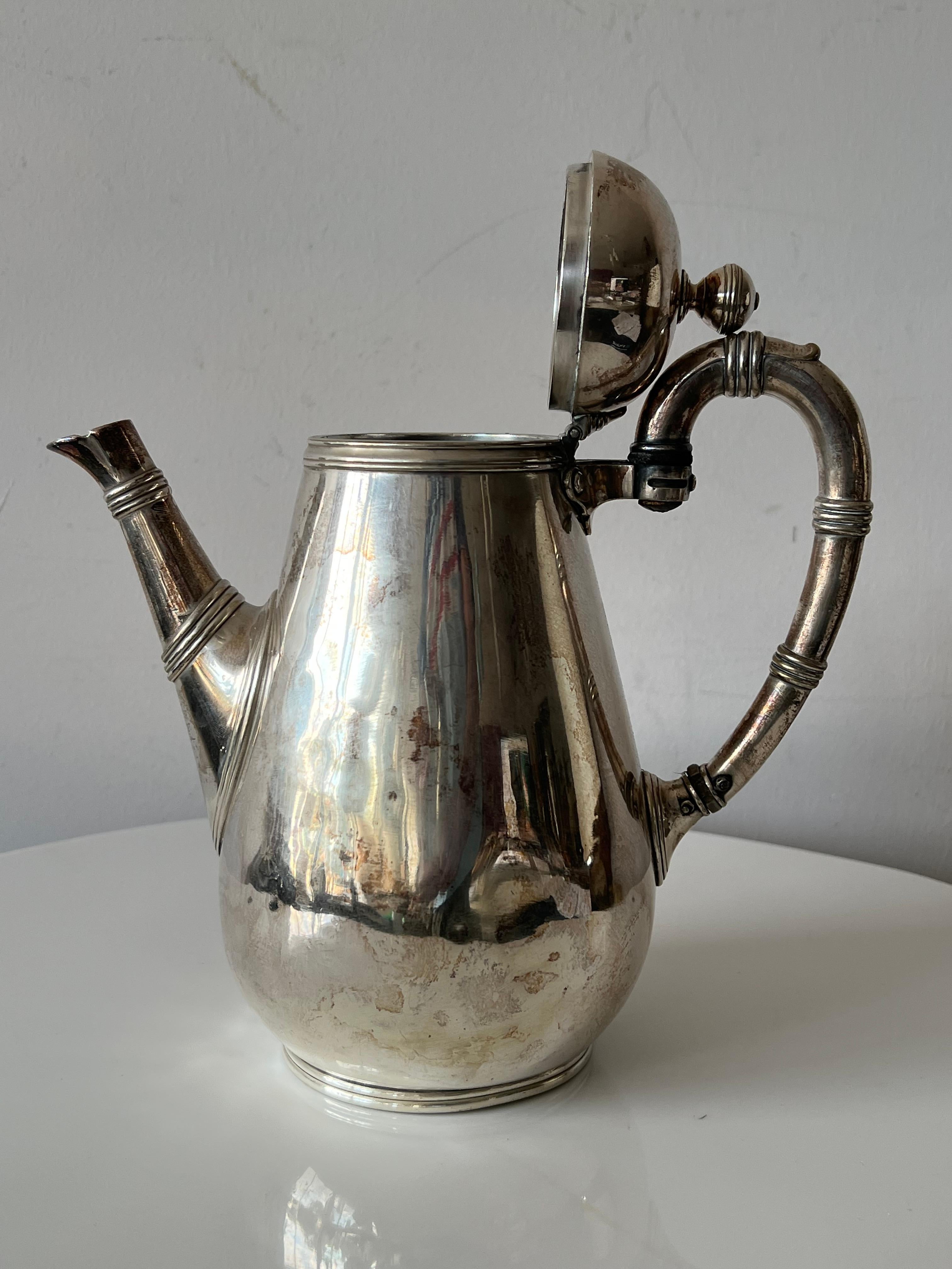 Christofle Set da caffè e tè in bambù stile Art Nouveaux ca' 1890 in vendita 12