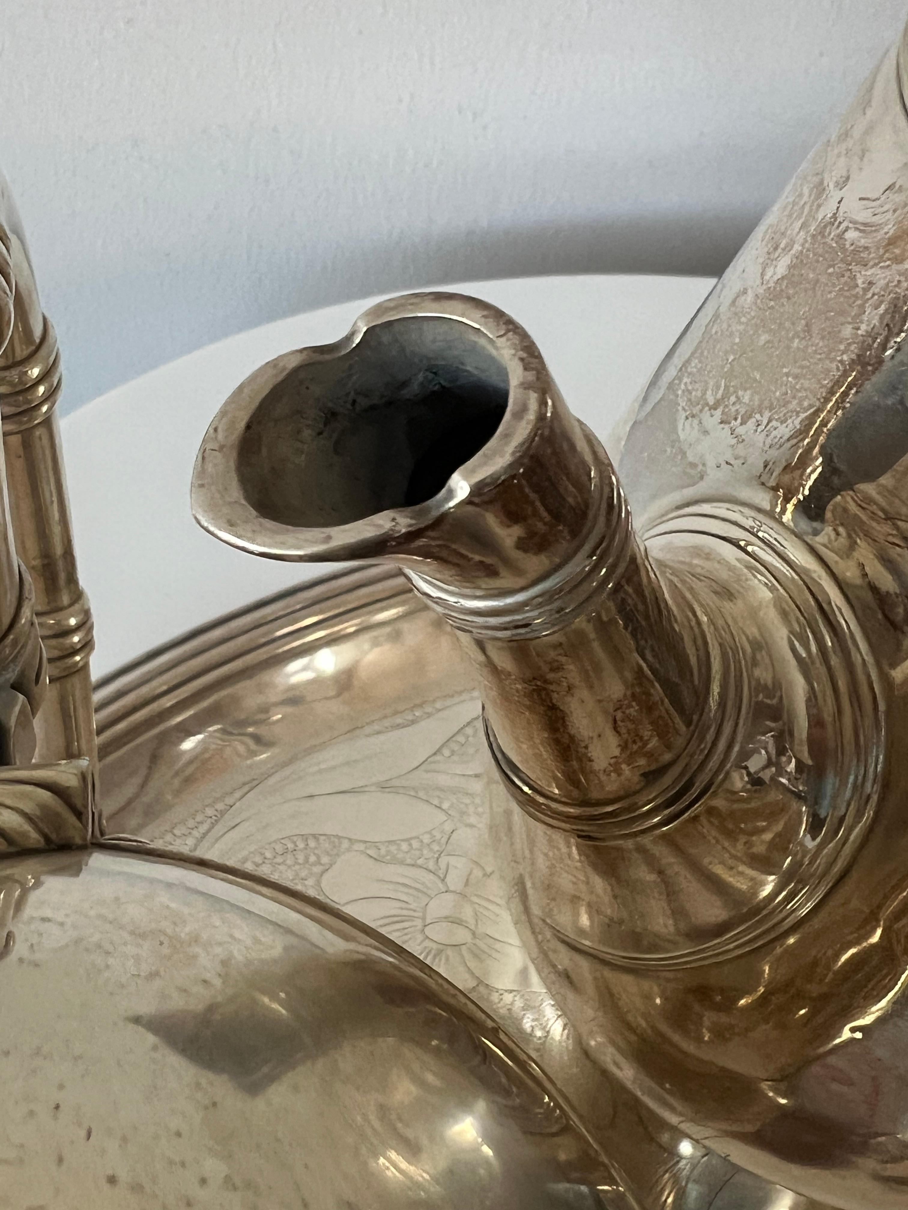 Christofle Set da caffè e tè in bambù stile Art Nouveaux ca' 1890 in vendita 1