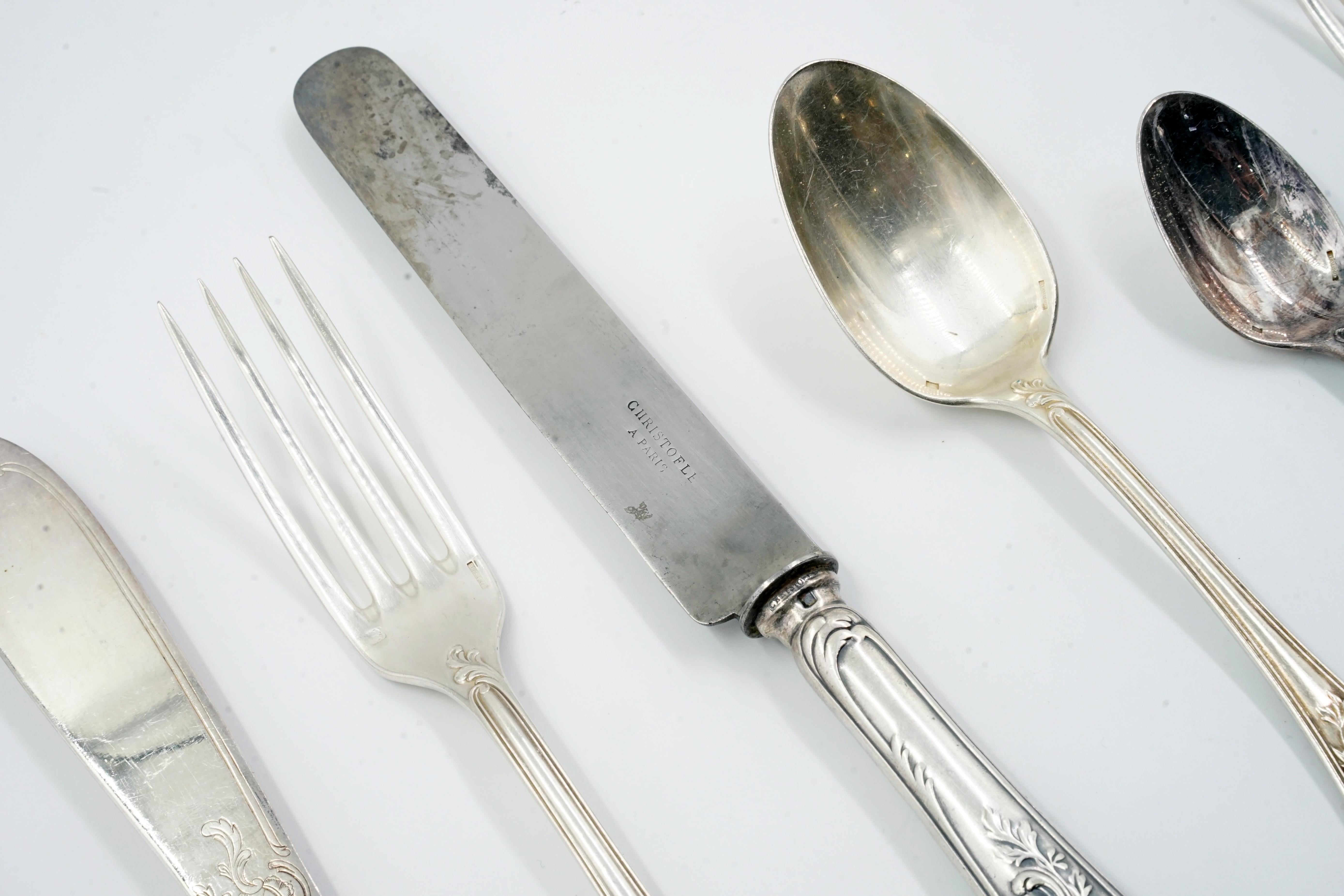 Mid-20th Century Christofle cutlery set For Sale
