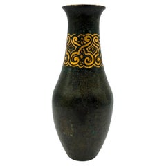 Christofle Dinanderie Art Deco Bronze Vide-Poche, France Circa 1920