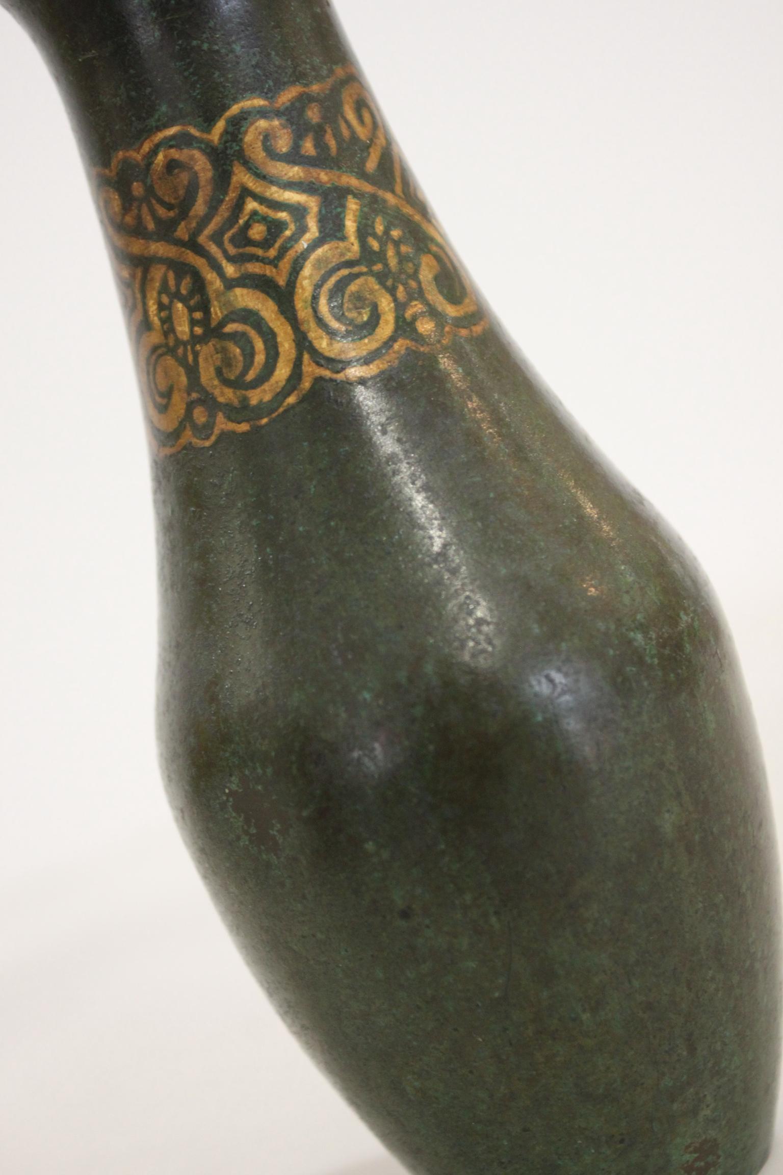 20th Century Christofle Dinanderie Vase, 1930 For Sale