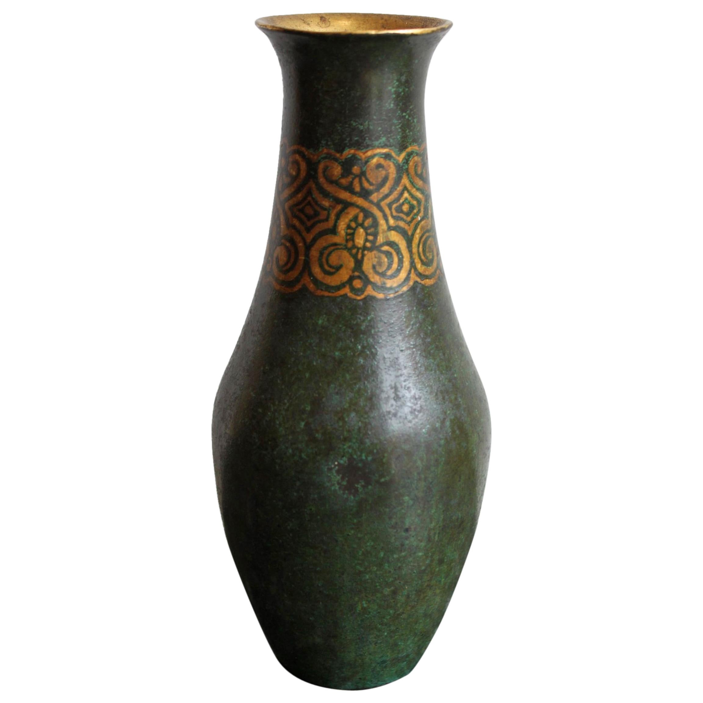 Christofle Dinanderie Vase, 1930 For Sale