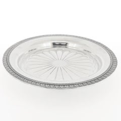 Christofle et Cie Malmaison Pattern Silverplate Wine Coaster