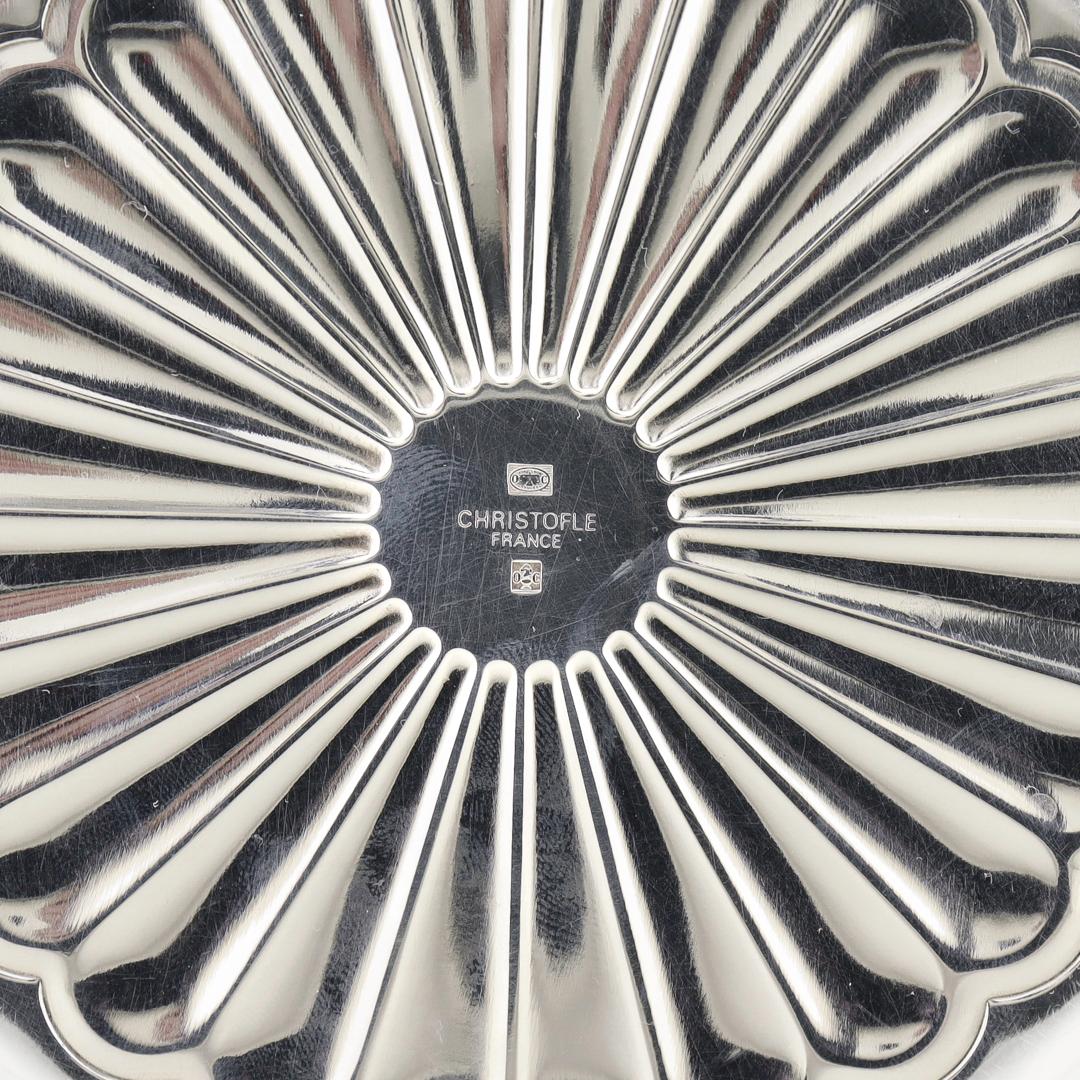 Silver Plate Christofle et Cie Malmaison Pattern Silverplate Wine Coaster