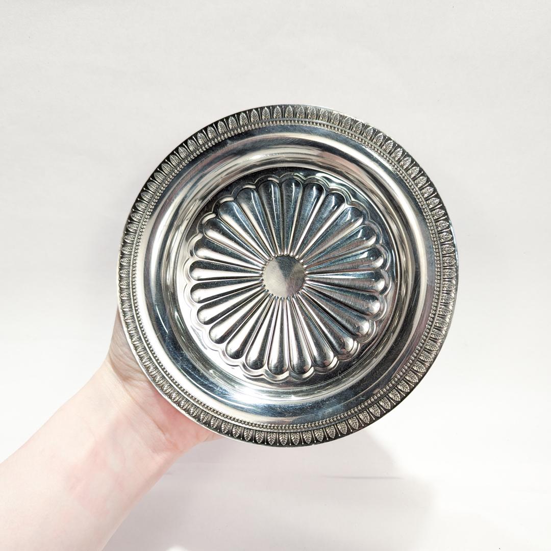 Christofle et Cie Malmaison Pattern Silverplate Wine Coaster 1