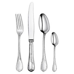 Christofle Flatware "Marly" Silver Plated 72 Pieces