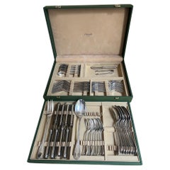Service de couverts Christofle à motif Malmaison en coffret-52 Pieces