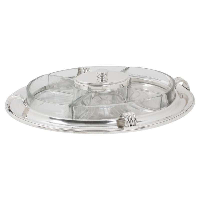 Machine Age Art Deco Louis Rice Skyscraper Silver Plate Tray Small ...