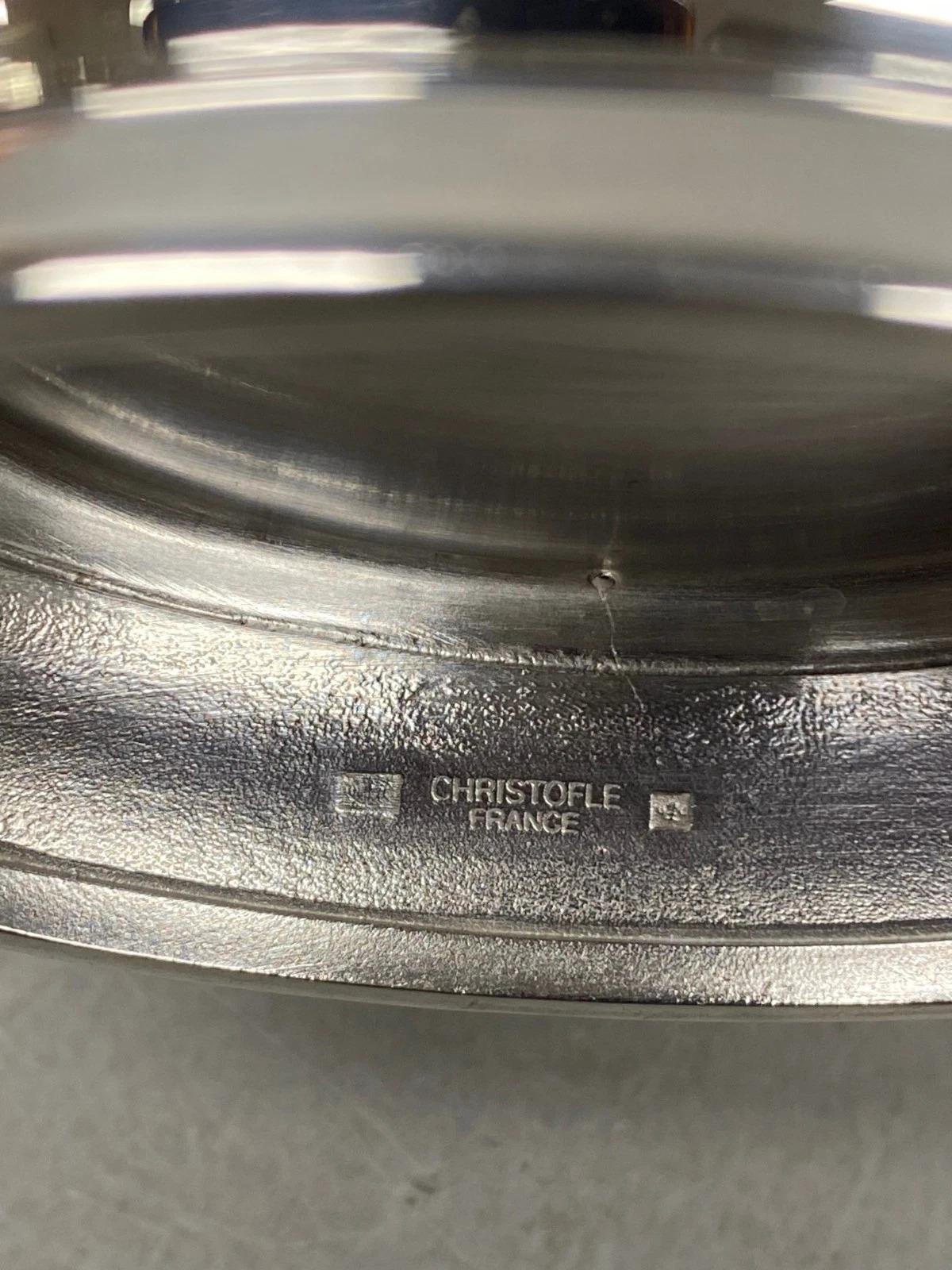 Christofle France Gallia placcata in argento con figura di una salsiera con cucchiaio a forma di cigno in vendita 5