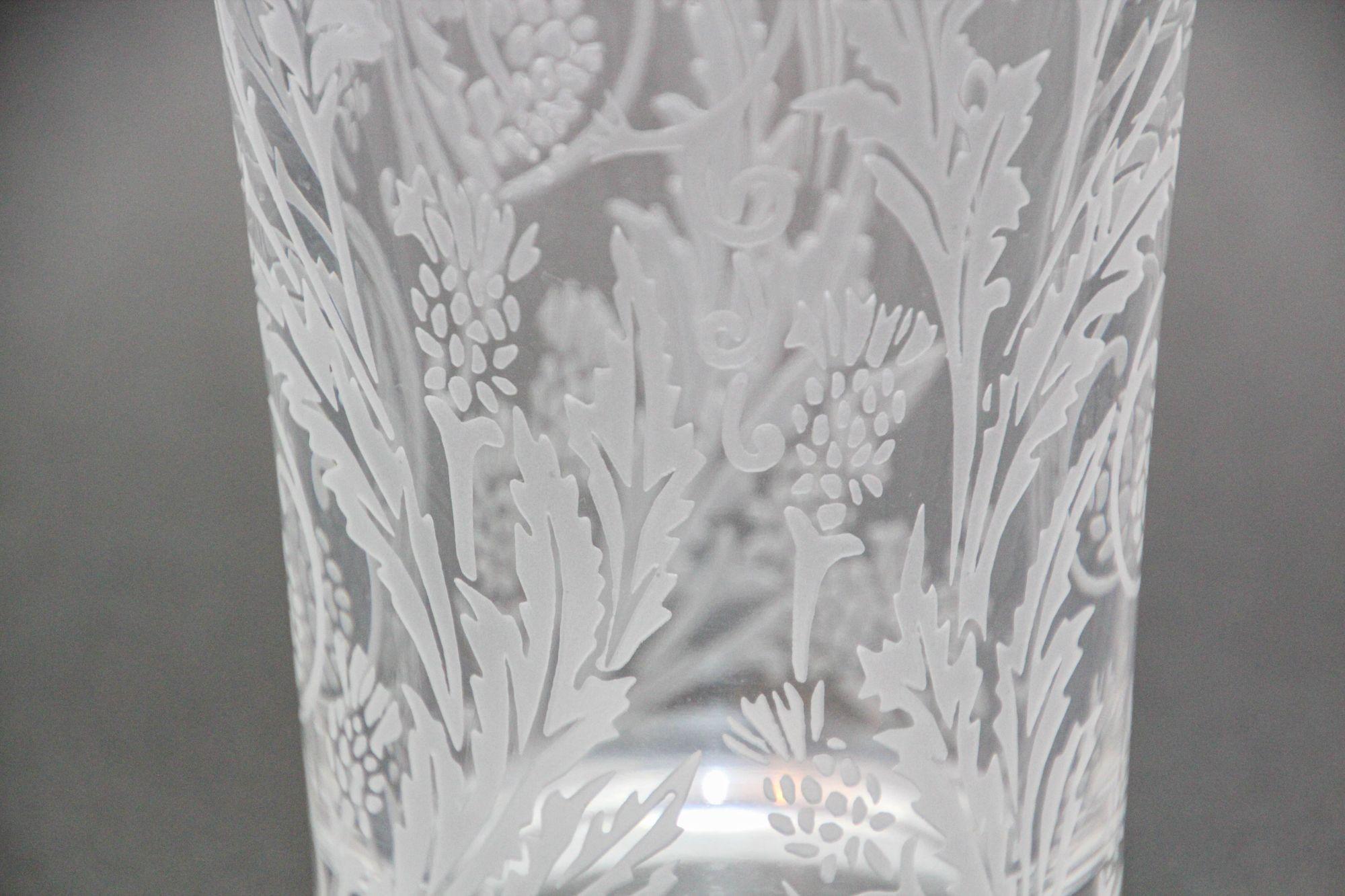 Buriné Christofle France Marly Orangerie vase filigrane floral gravé à la main