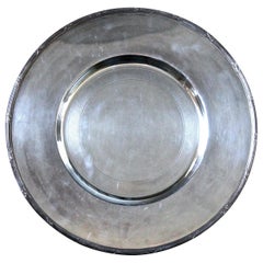 Assiette plaquée argent Christofle France