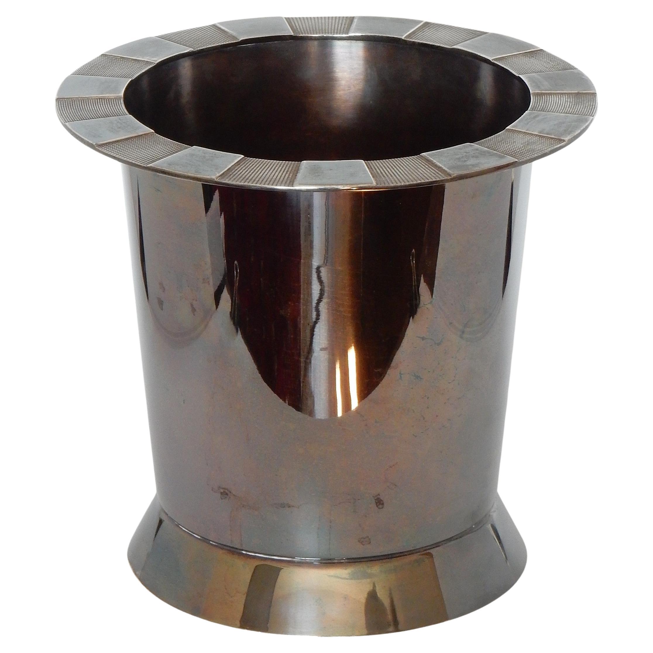 Christofle France Cubitera plateada para vino y champán