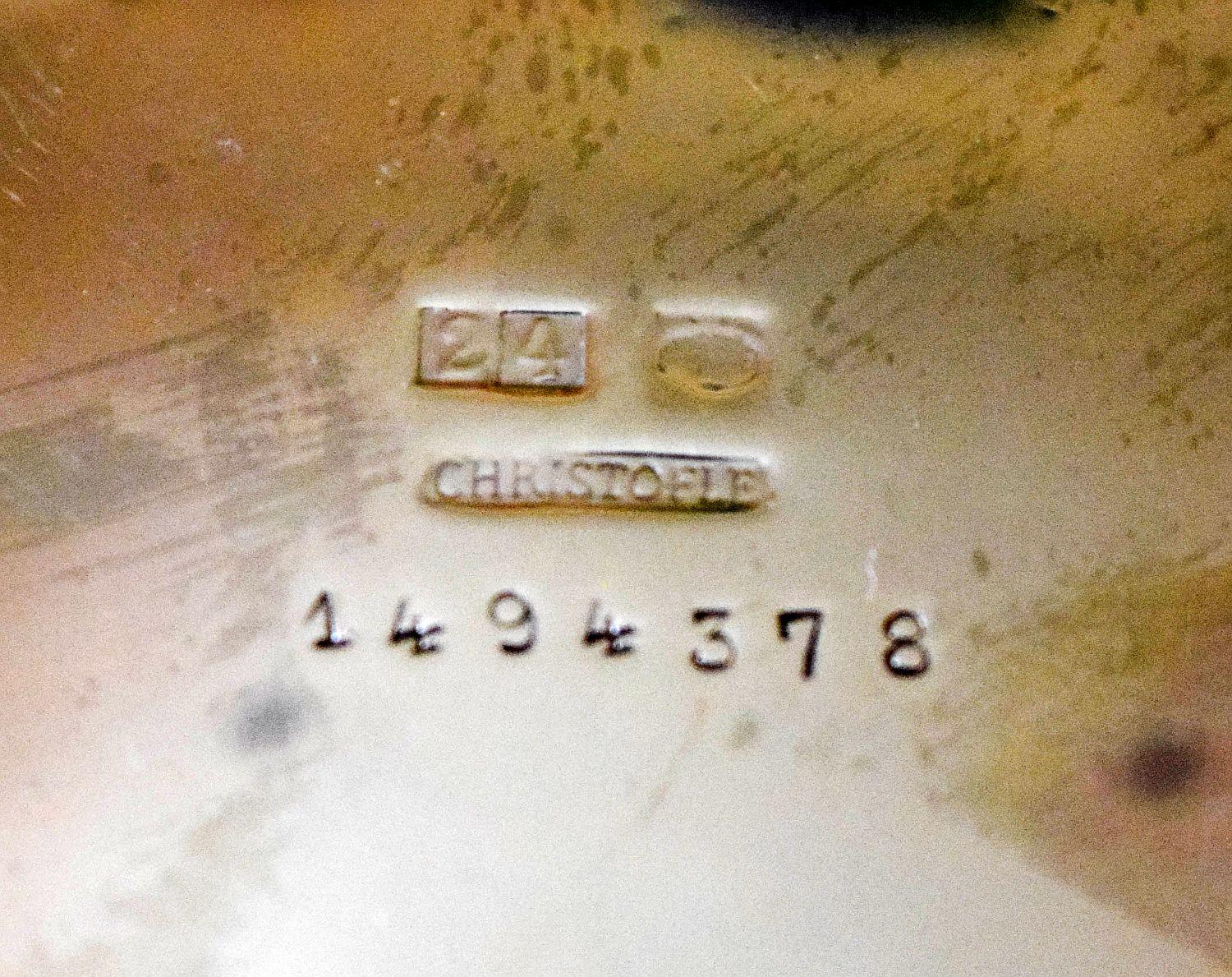 Christofle Parigi Francese  Set da tè e caffè di qualità museale con 7 pezzi placcati in argento in vendita 6