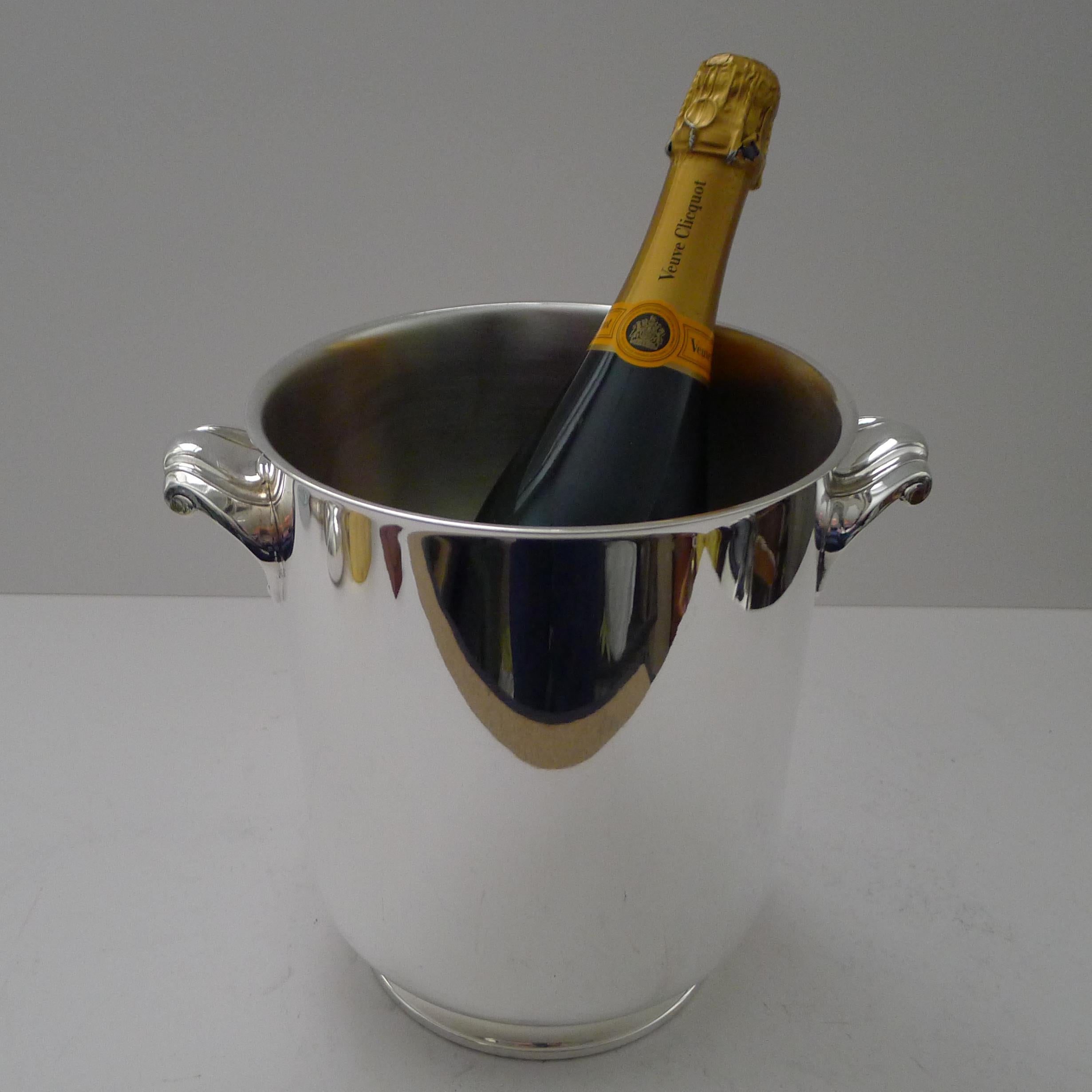 Christofle Gallia Champagne Bucket / Wine Cooler - Ormesson For Sale 3