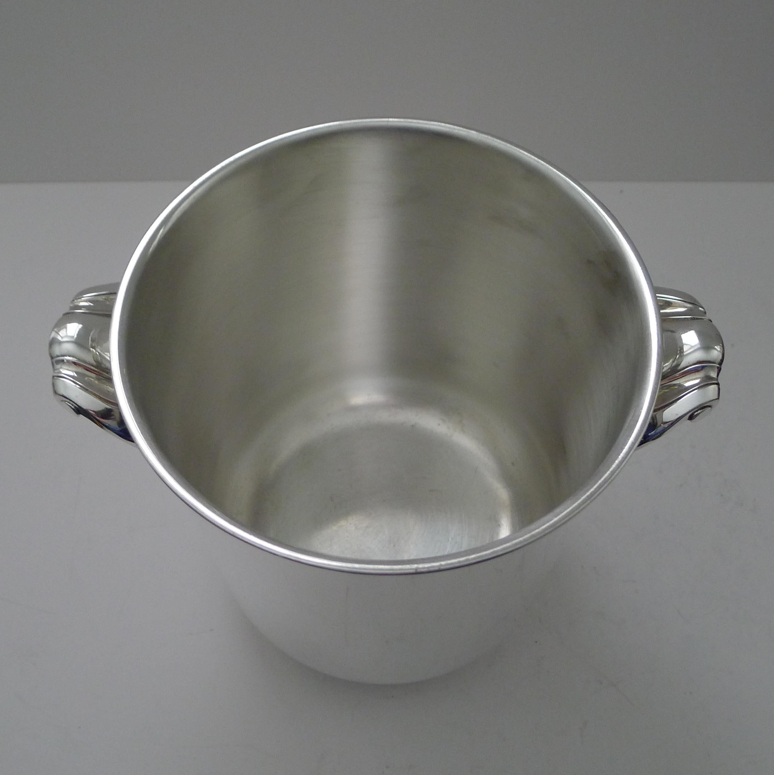 French Christofle Gallia Champagne Bucket / Wine Cooler - Ormesson For Sale