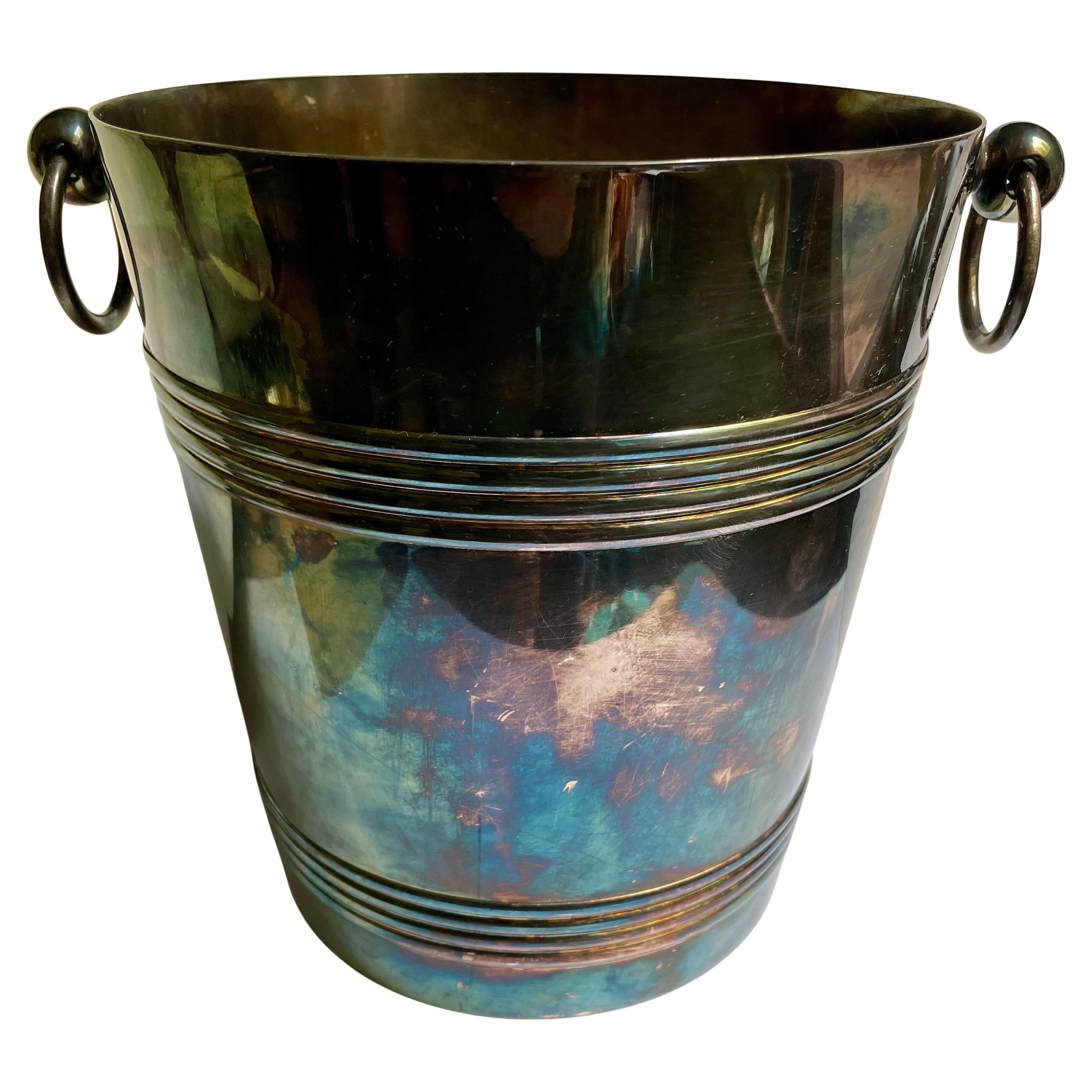 Christofle Gallia France Champagne Ice Bucket Wine Cooler Silver Plate