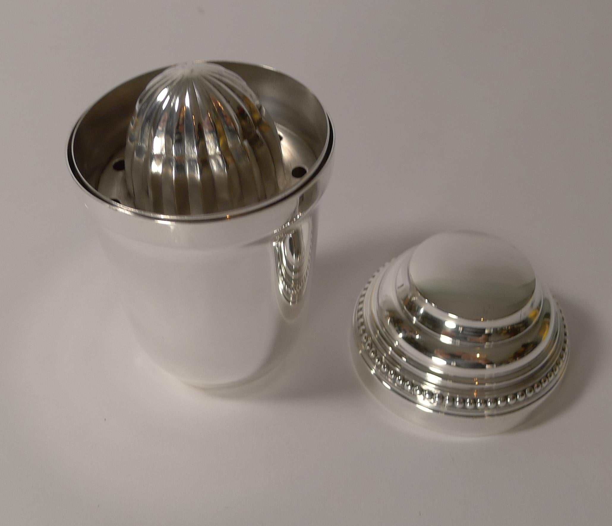 Christofle Gallia, Individual Cocktail Shaker with Lemon Squeezer 1