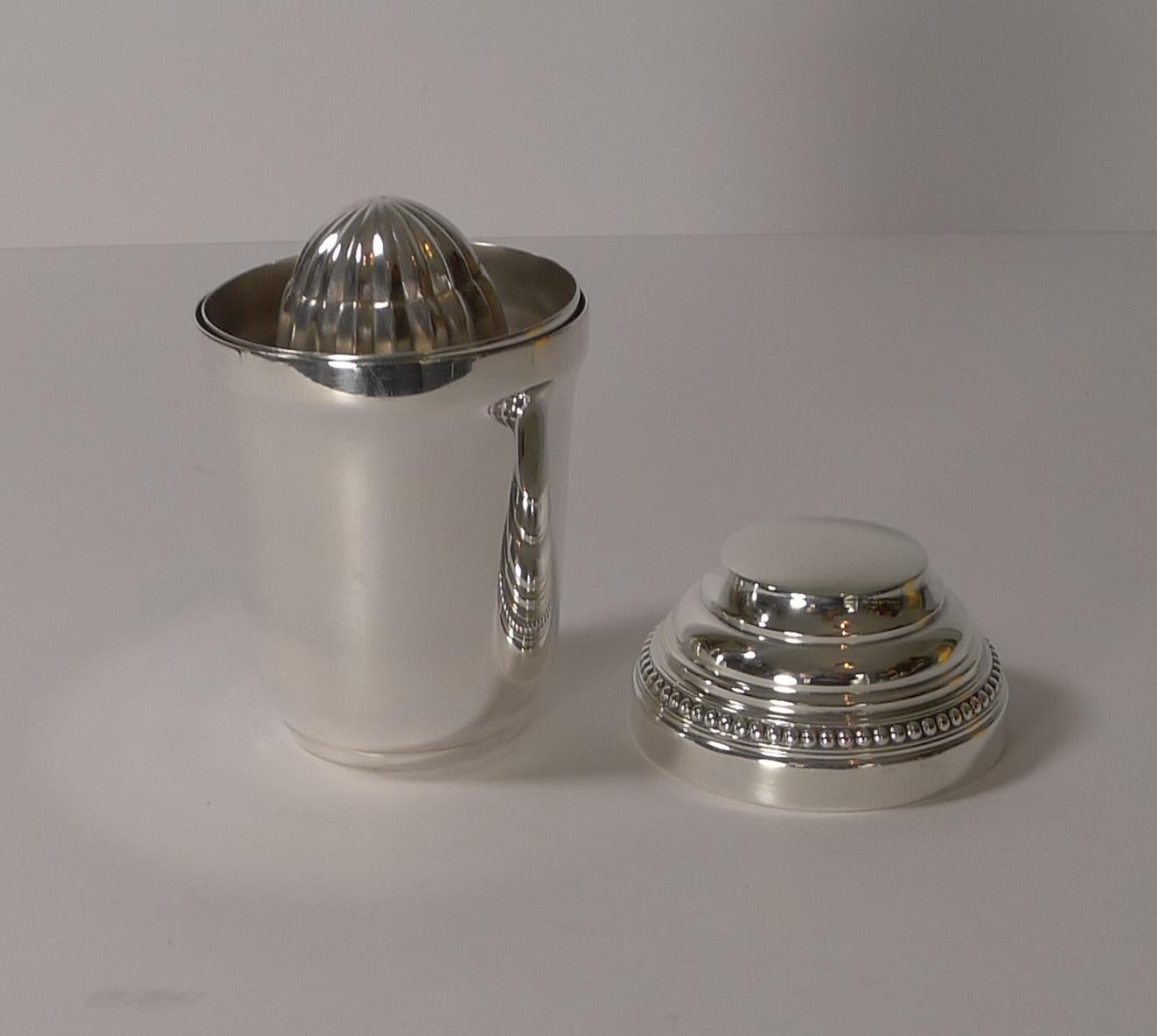 Christofle Gallia, Individual Cocktail Shaker with Lemon Squeezer 2