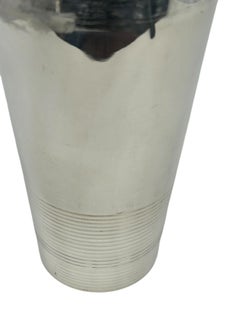 Christofle Gallia Ondulations Cocktail Shaker by Luc Lanel, c.1935