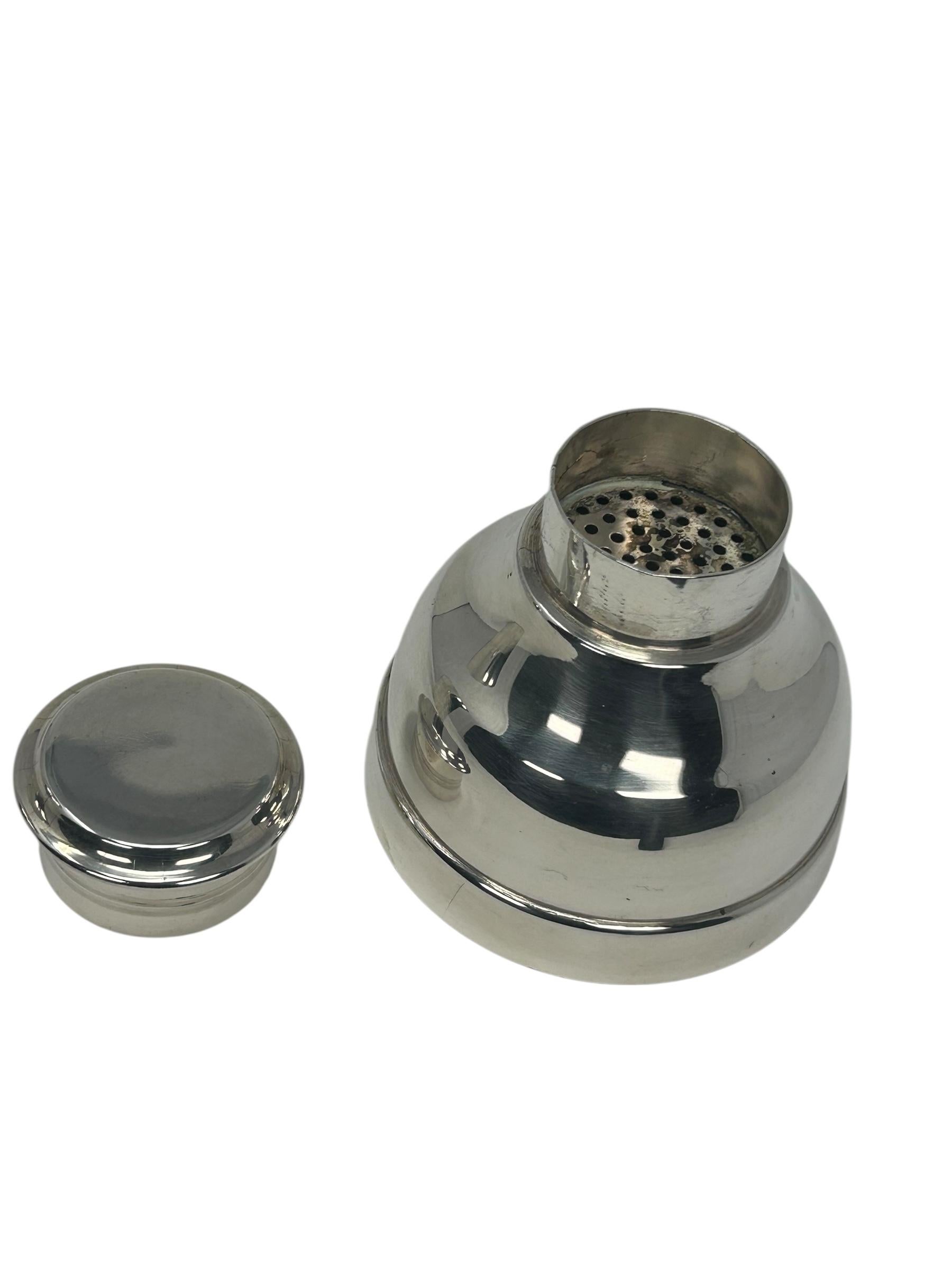 Coctelera Christofle Gallia Ondulations de Luc Lanel, c.1935 Francés en venta