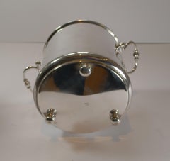 Christofle Gallia, Paris, Silver Plated Insulated Ice Bucket