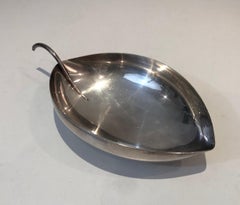 Christofle, Gallia, Silver Plated Leaf Vide-Poche, French, Circa 1930
