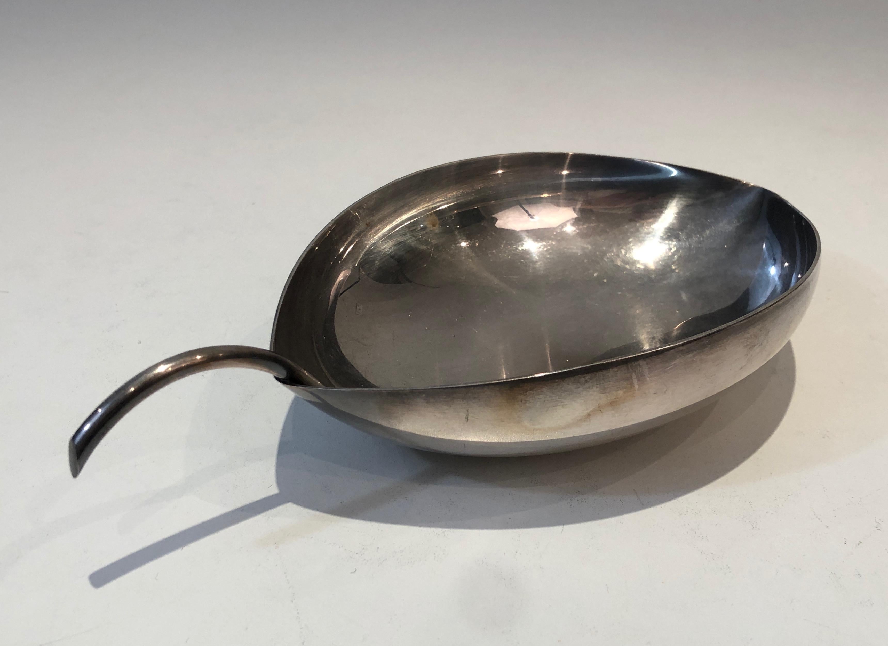 Christofle, Gallia, Vide-Poche de hoja plateada, francés, circa 1930 en Bueno estado para la venta en Marcq-en-Barœul, Hauts-de-France