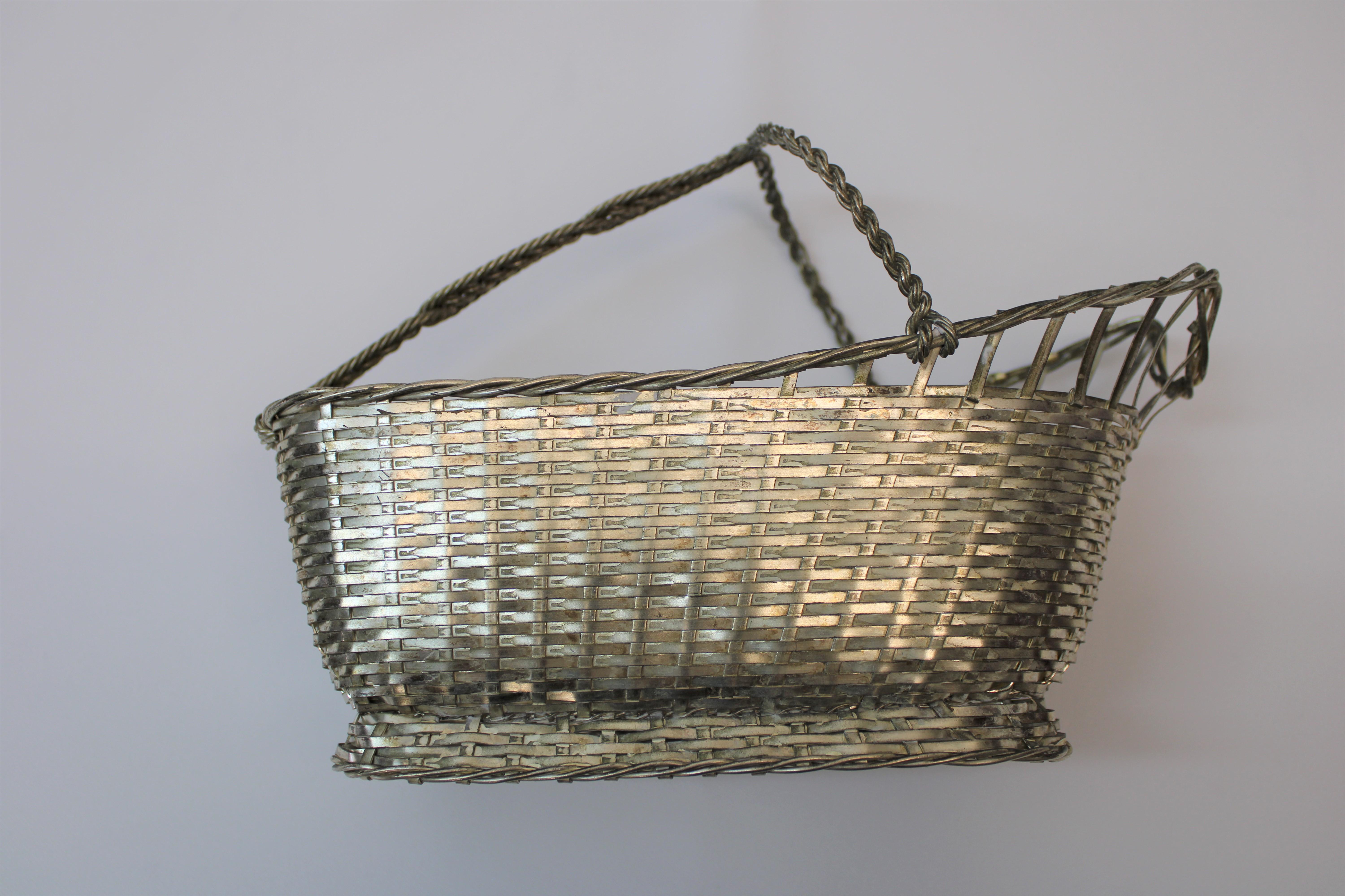 20th Century Wine Bottle Holder / Baskets By Christofle Gallia