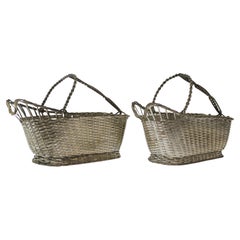 Vintage Wine Bottle Holder / Baskets By Christofle Gallia