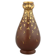 Vase en bronze doré Christofle
