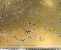 Bandeja "Empreinte" dorada y plateada Christofle