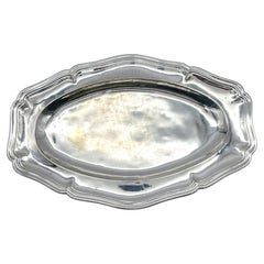 Antique Christofle 'Grand Hotel Paris' Silver-Plated Oval Tray, circa 1920s
