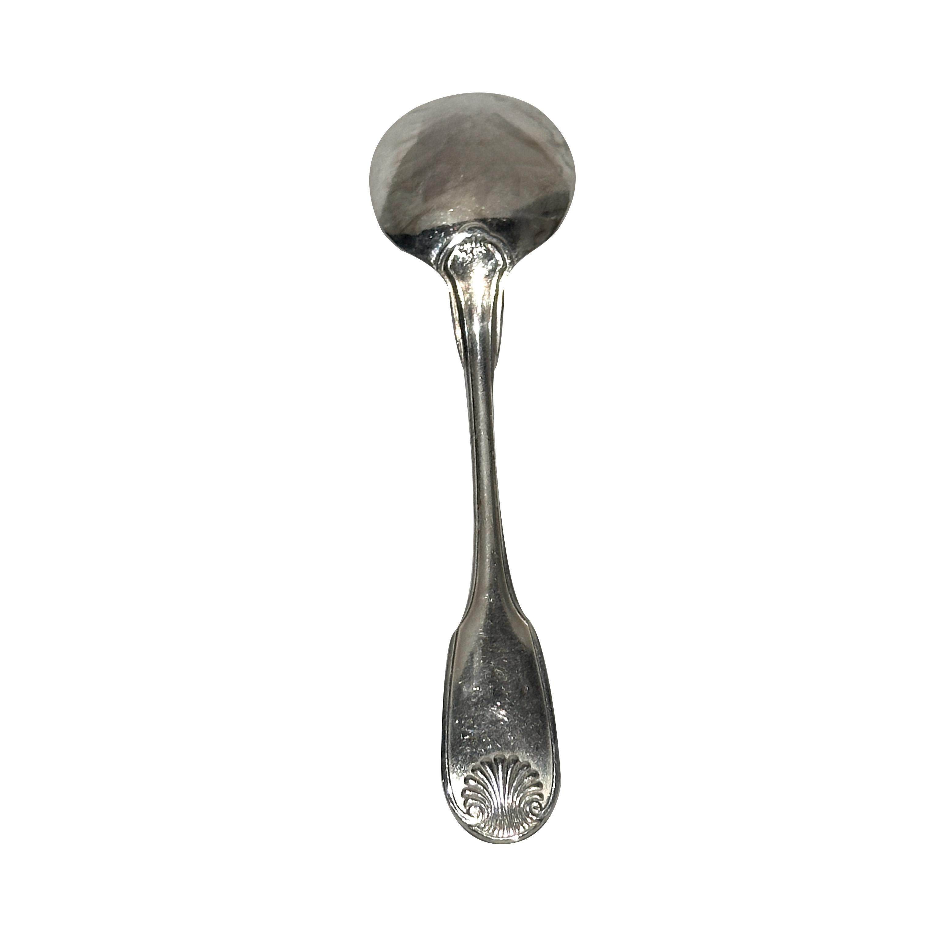 CHRISTOFLE Eislöffel aus versilbertem Metall - Vendôme Muschel Modell 13 cm im Zustand „Gut“ im Angebot in Paris, FR