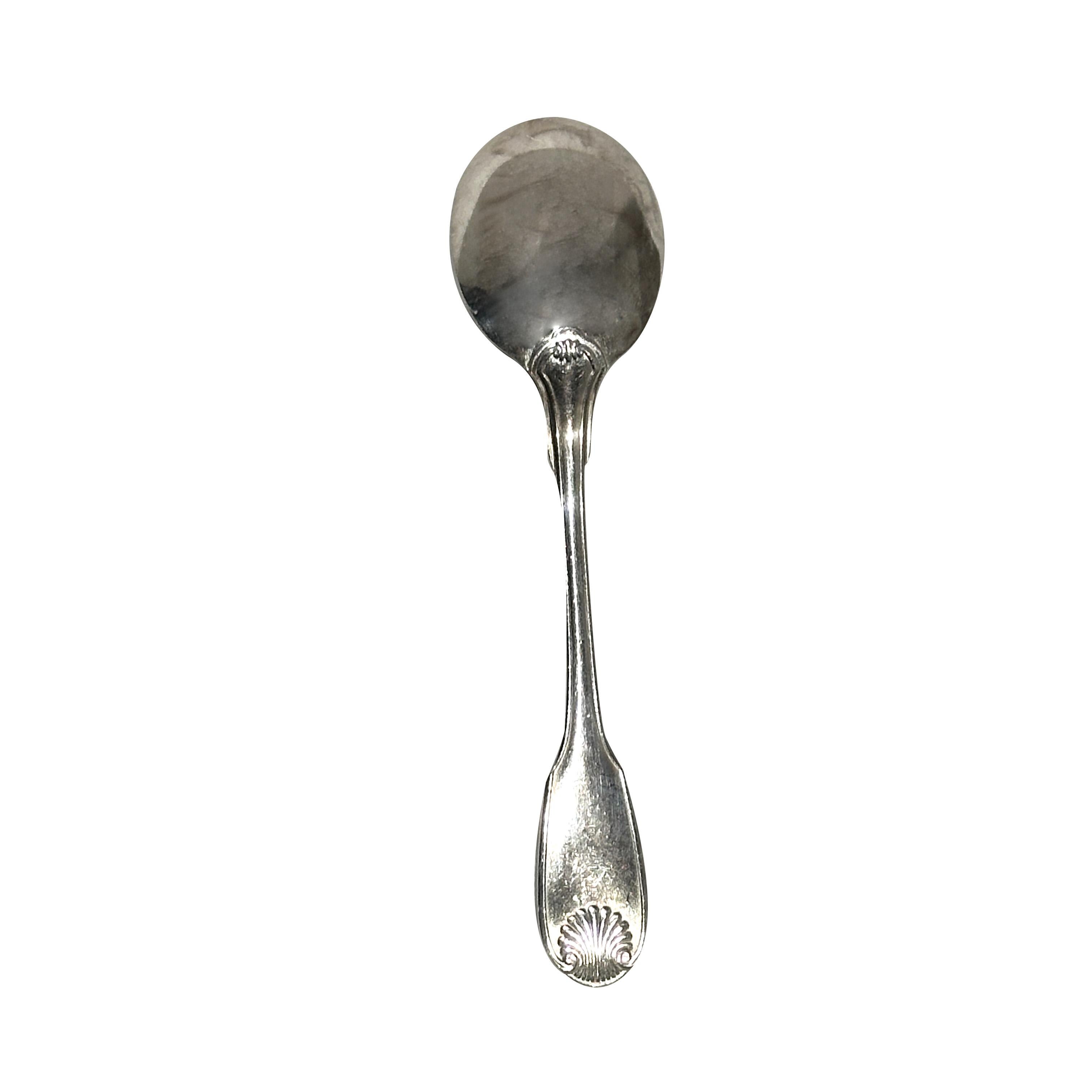 CHRISTOFLE Eislöffel aus versilbertem Metall - Vendôme Muschel Modell 13 cm (20. Jahrhundert) im Angebot