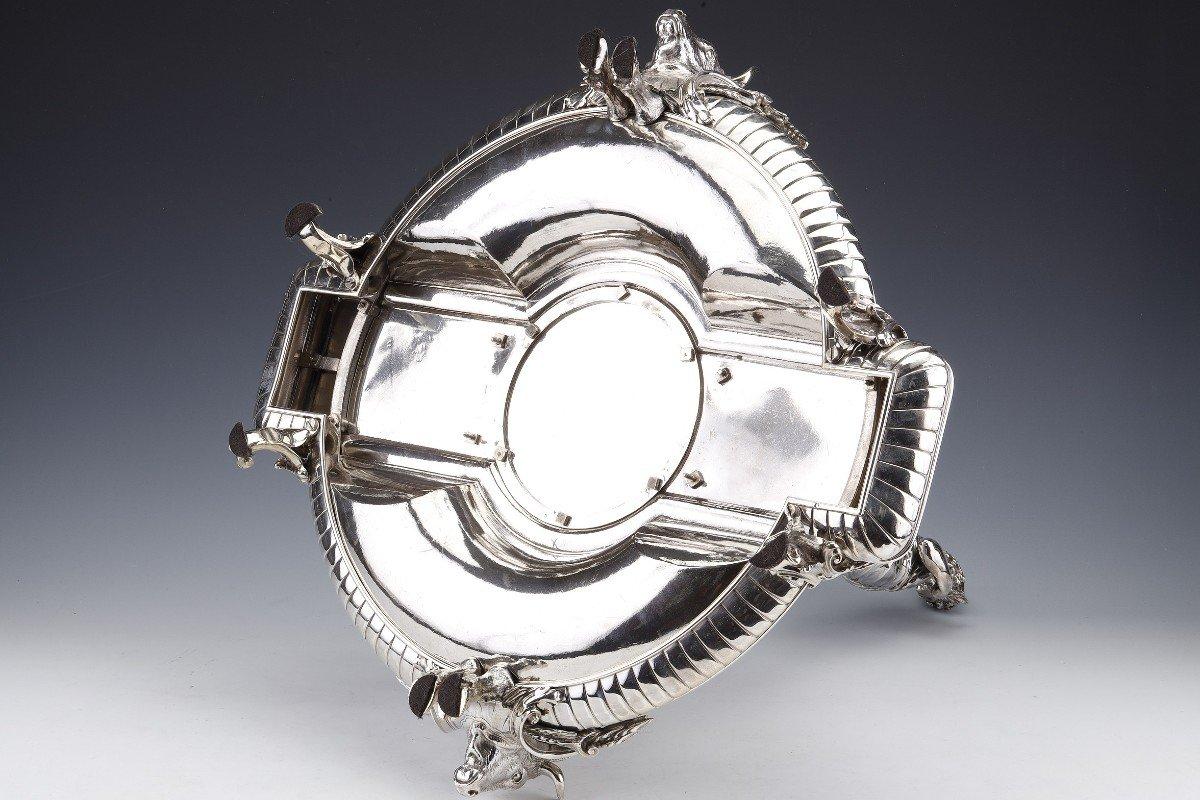 Christofle - Important Table Centerpiece In Sterling Silver Nineteenth For Sale 5