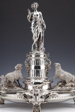 Christofle - Important Table Centerpiece In Sterling Silver Nineteenth