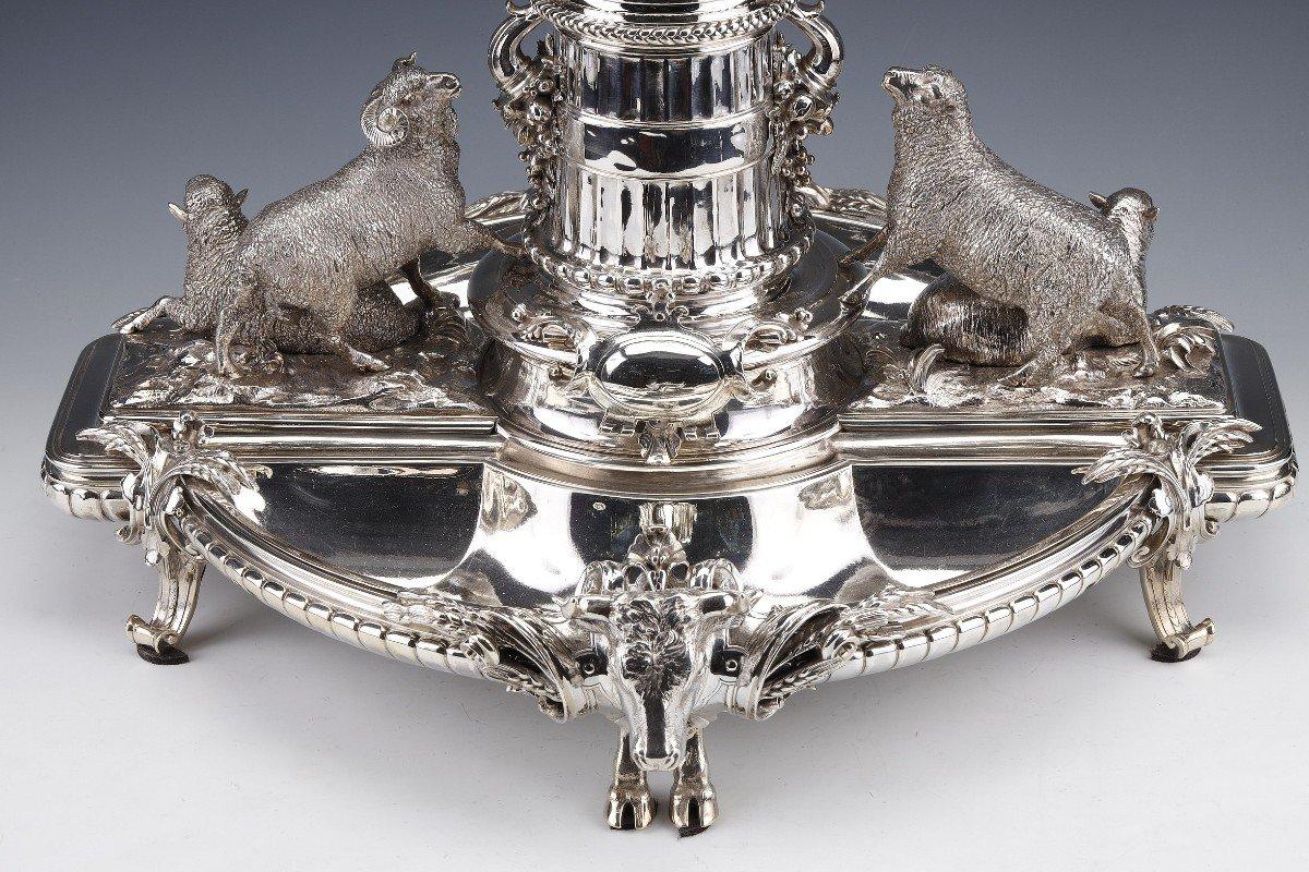 French Christofle - Important Table Centerpiece In Sterling Silver Nineteenth For Sale
