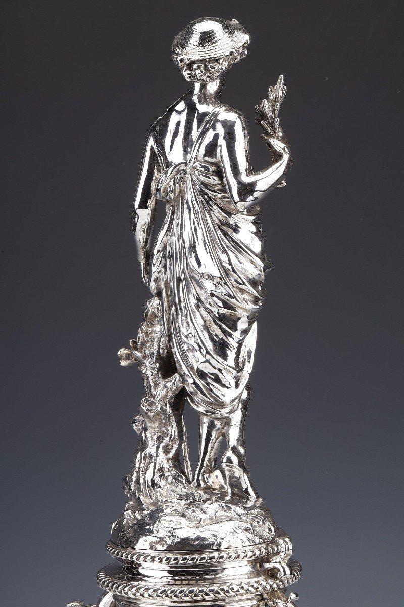 Christofle - Important Table Centerpiece In Sterling Silver Nineteenth 1