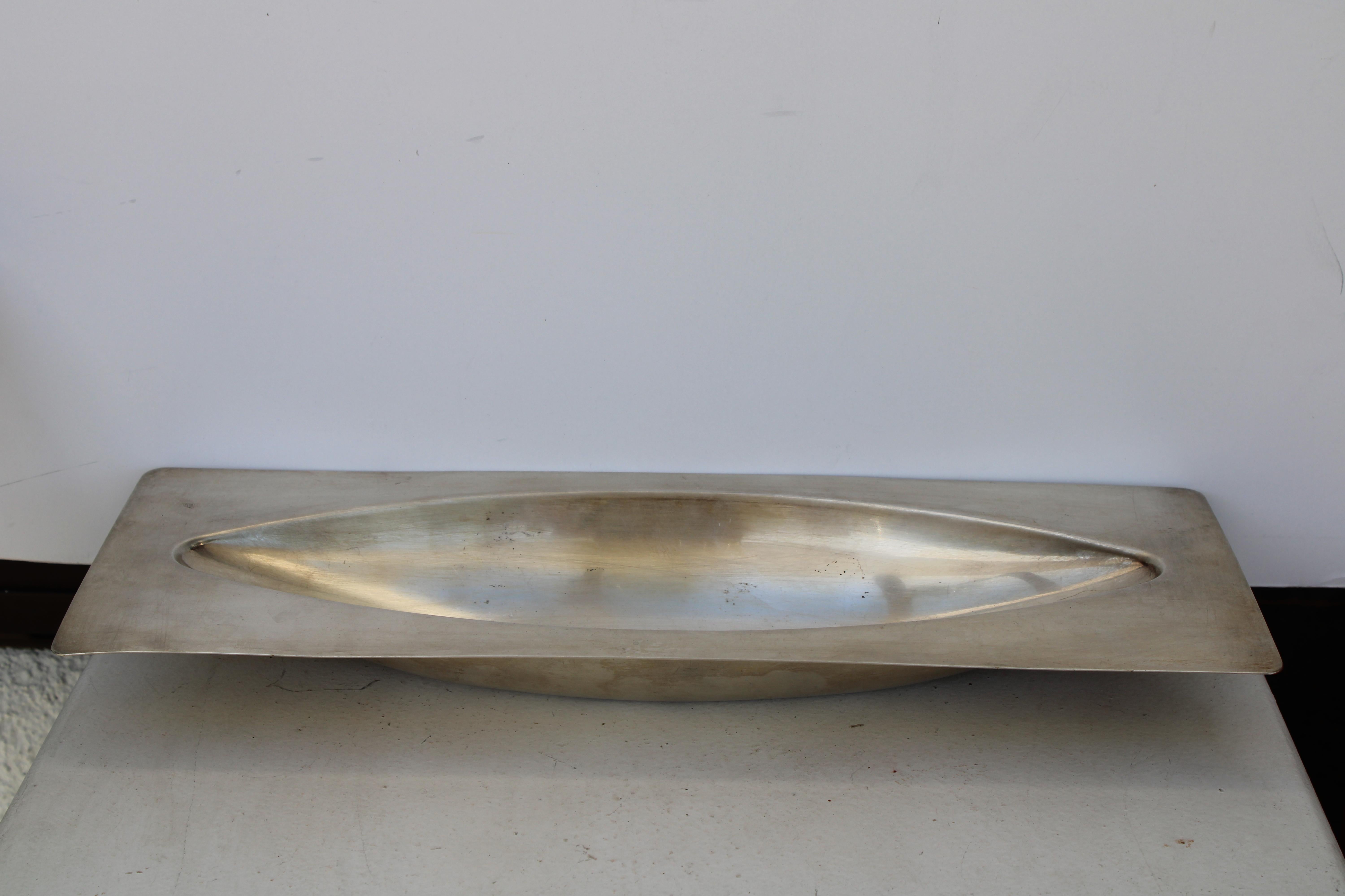 Silver plate dish by Christofle made in France. Dish measures 17