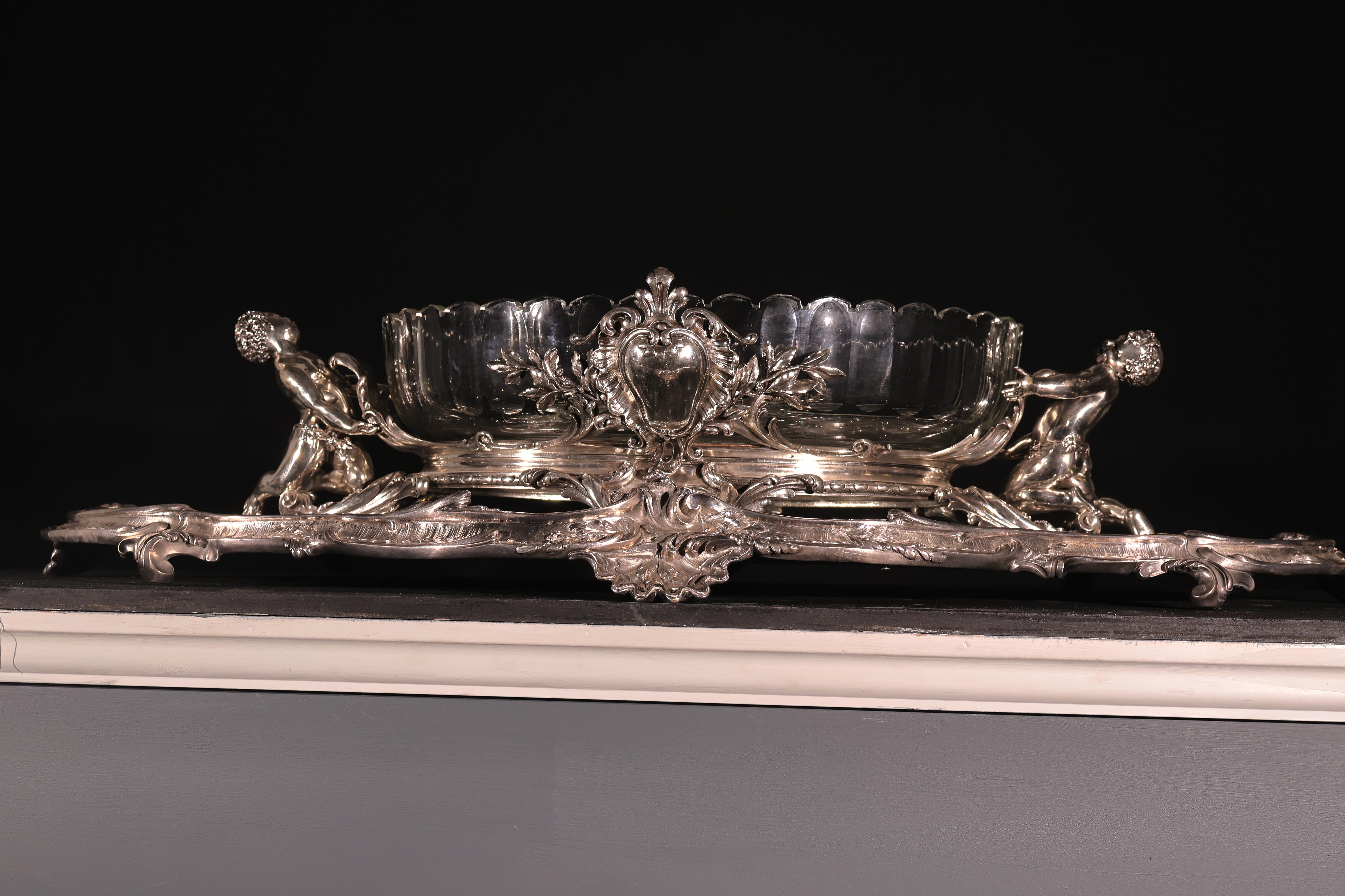 Christofle Jardiniere mit Presentoire im Angebot 3
