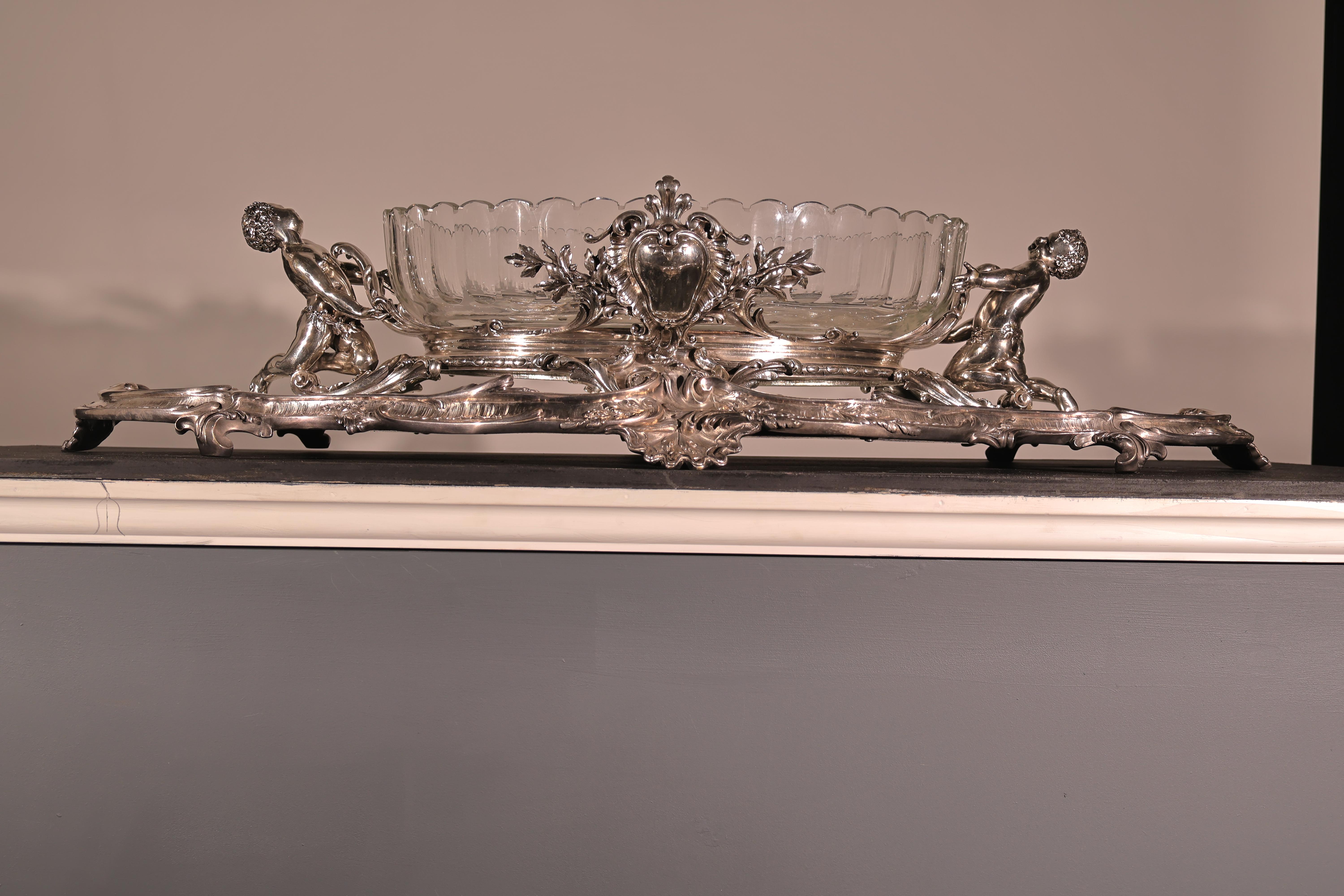 Christofle Jardiniere mit Presentoire im Angebot 8
