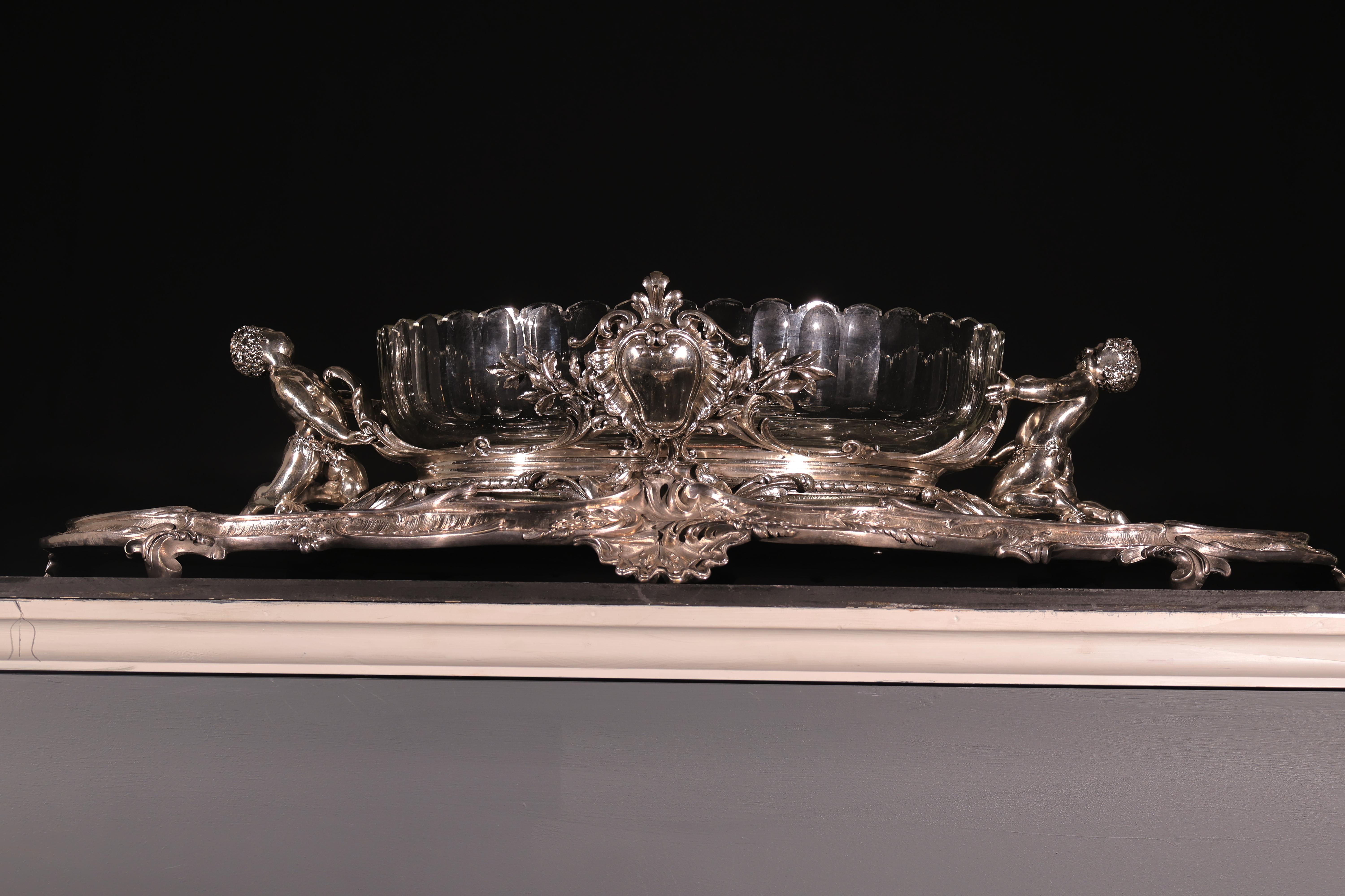 Christofle Jardiniere mit Presentoire (Französisch) im Angebot