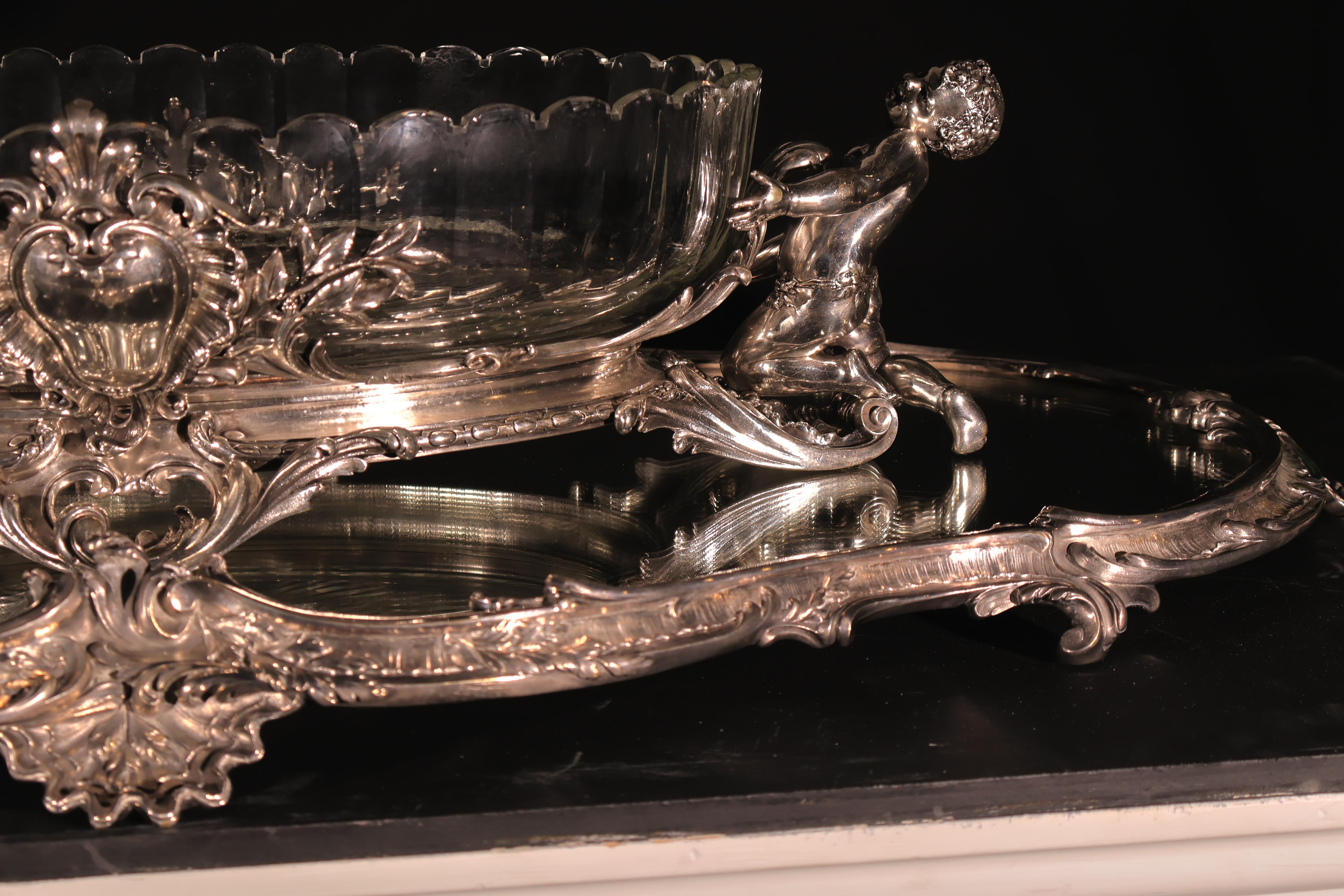 Christofle Jardiniere mit Presentoire im Zustand „Gut“ im Angebot in Atlanta, GA