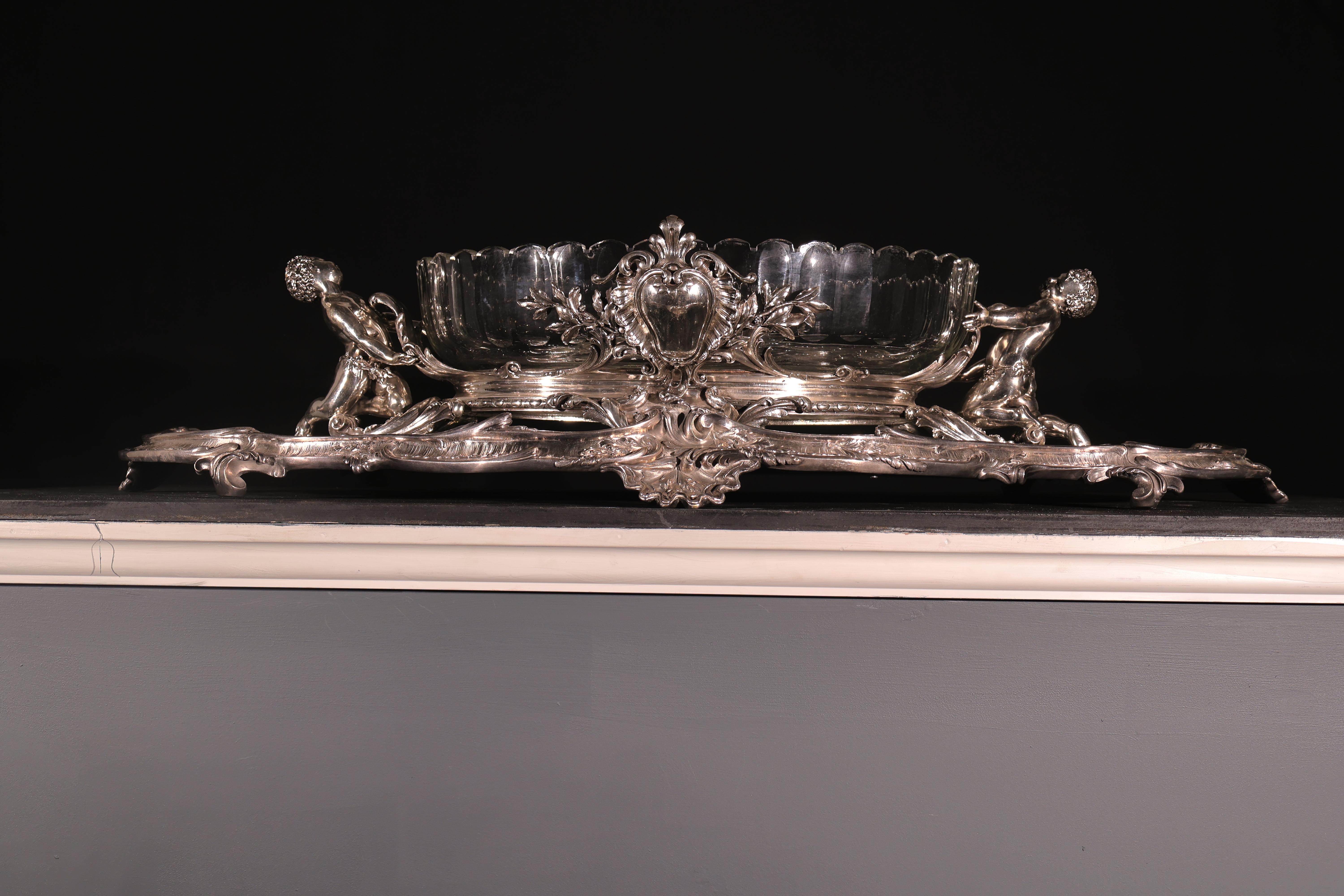 Christofle Jardiniere mit Presentoire im Angebot 1