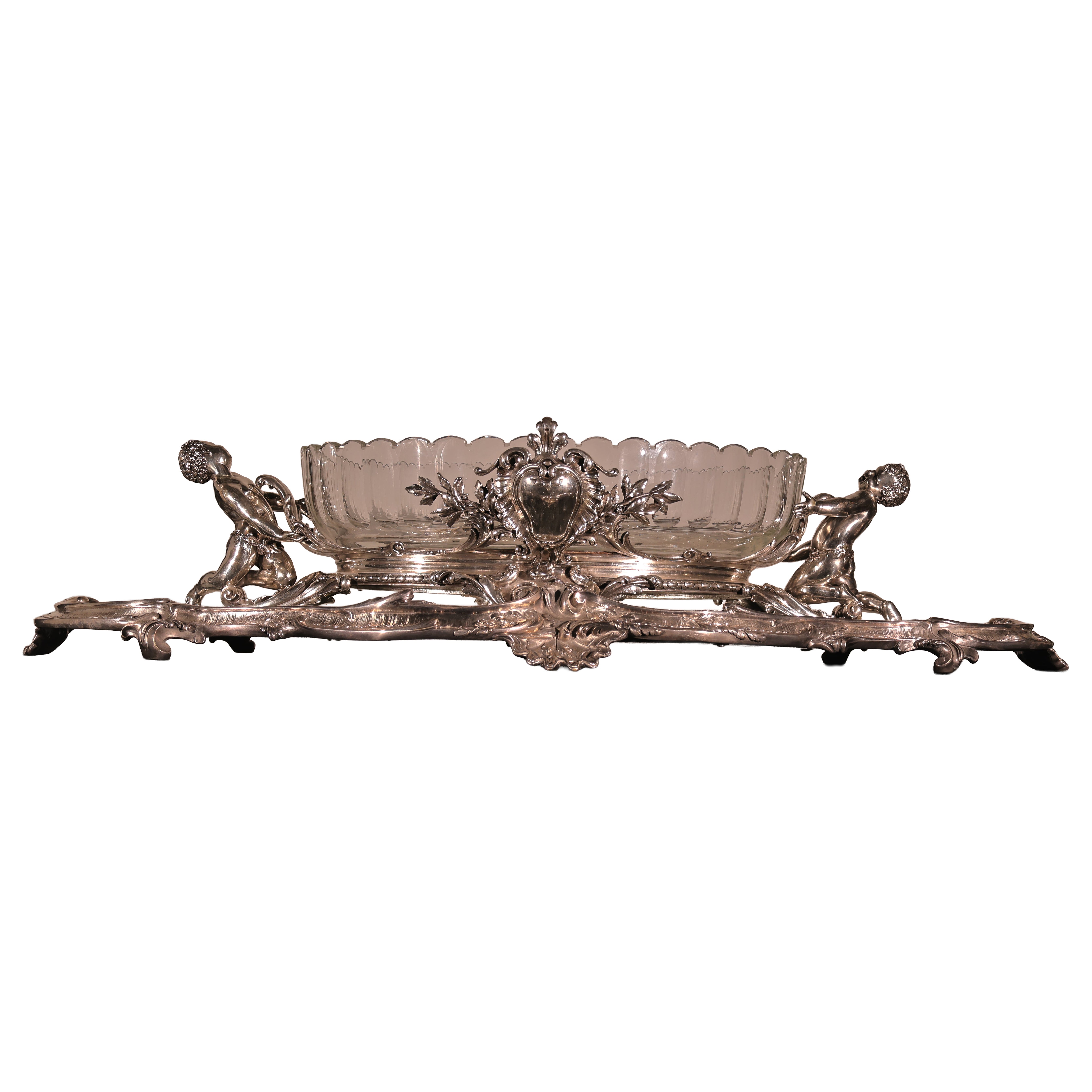Christofle Jardiniere mit Presentoire im Angebot