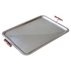 Retro Christofle "Laque De Chine" Silver Plated Tray