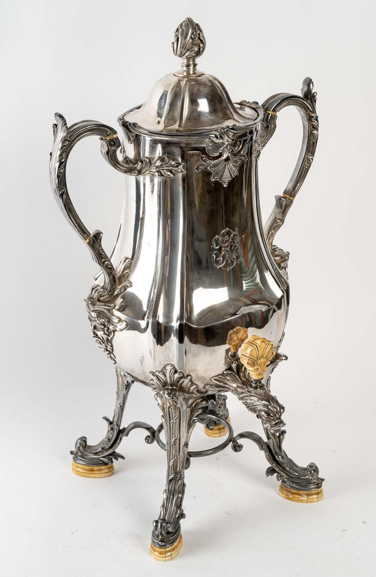 Napoleon III Christofle Large Samovar, 19th Century