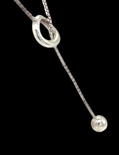 Christofle Lariat Necklace Sterling Silver