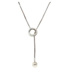 Christofle Lariat Necklace Sterling Silver