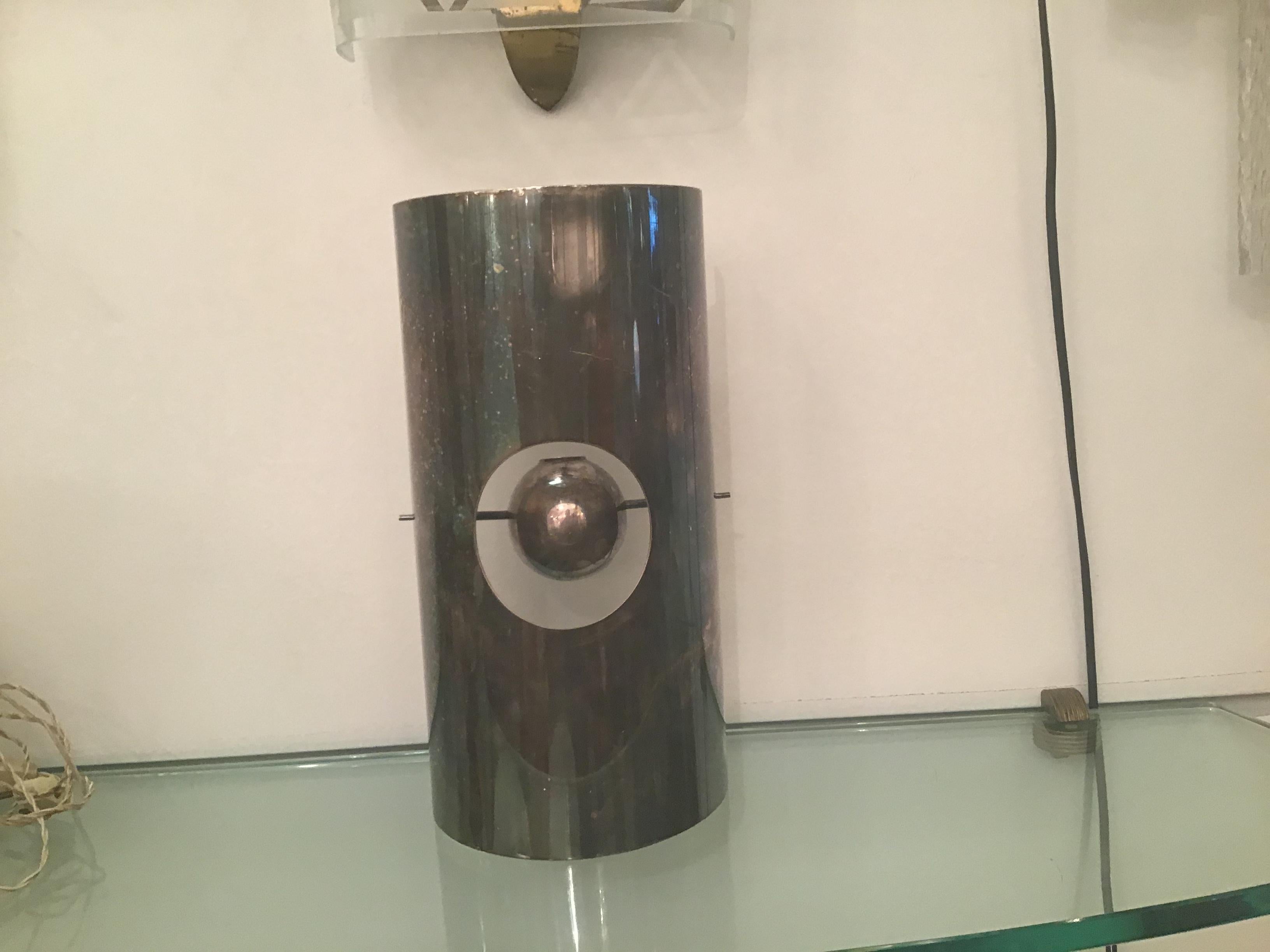 Christofle Lino Sabattini Portacandele 1957 Argento Metallo In condizioni buone in vendita a Milano, IT